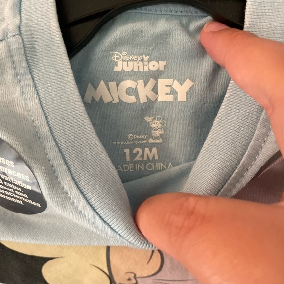 Disney Mickey Mouse Light Blue Kids T-Shirt size 12M-NWT - Picture 4 of 4